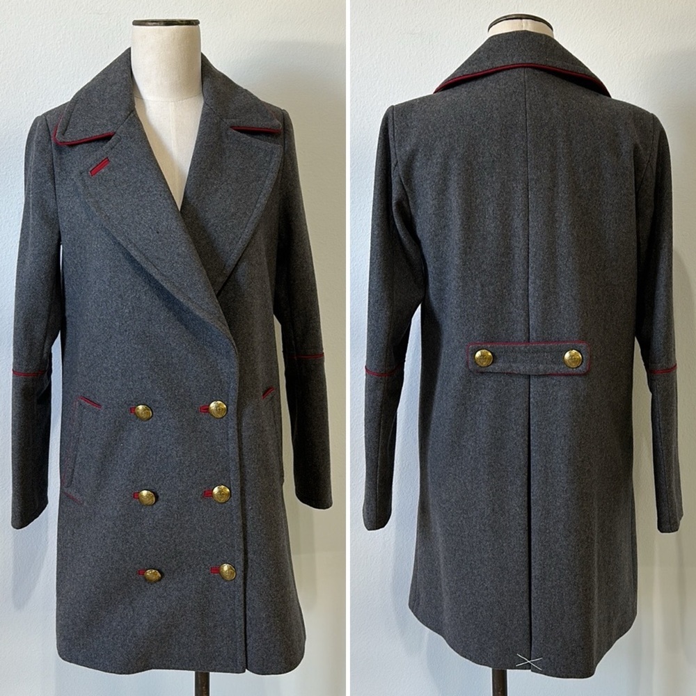 Express Grey Wool Coat - XS